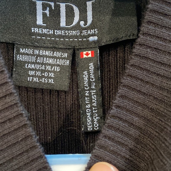 FDJ black sleeveless sweater - Picture 4 of 6